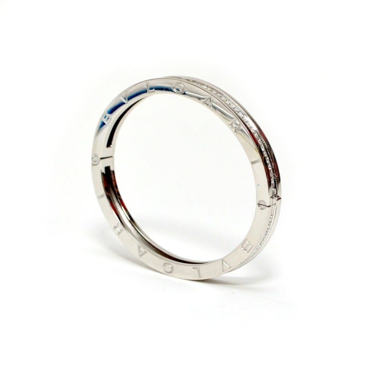 bvlgari b zero1 white gold bangle bracelet at 1stdibs bvlgari b zero1 white gold bangle bracelet at 1stdibs