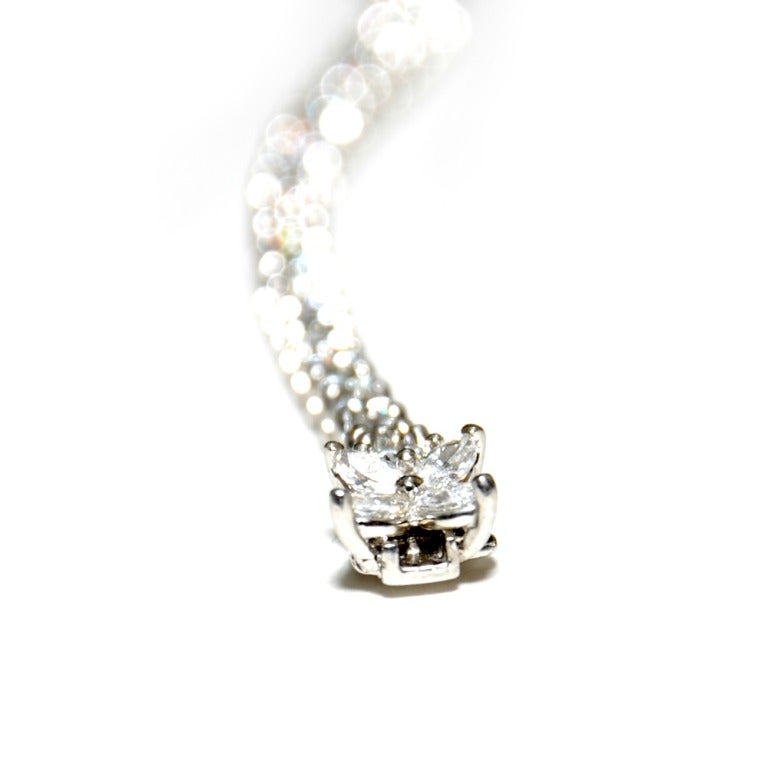 Tiffany & Co Victoria Diamond Platinum Tennis Line Bracelet 5.18ct In Excellent Condition In Houston, TX