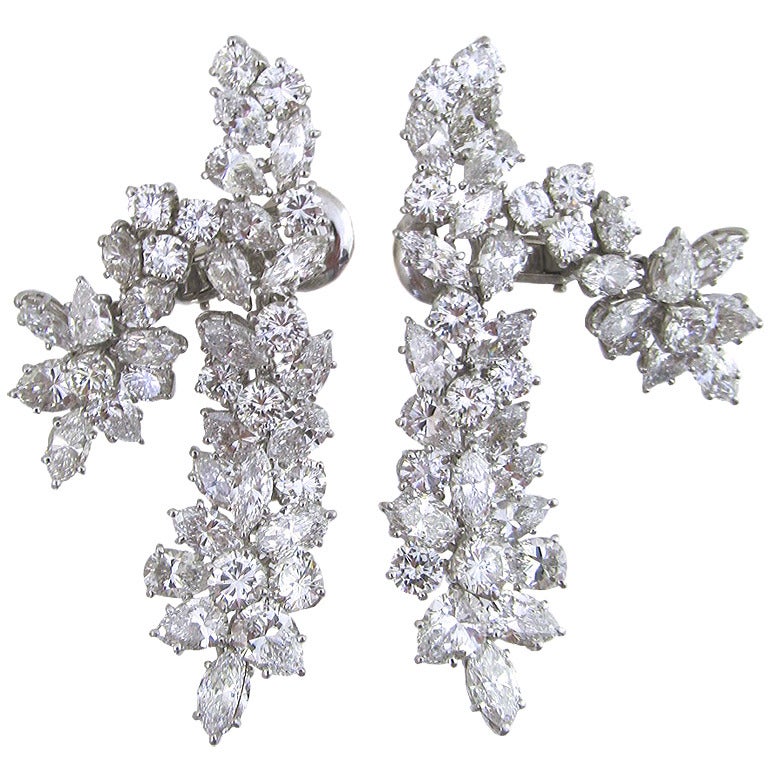 Gorgeous Diamond Chandelier Earrings