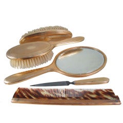 TIFFANY & CO. Gold Vanity Set 1