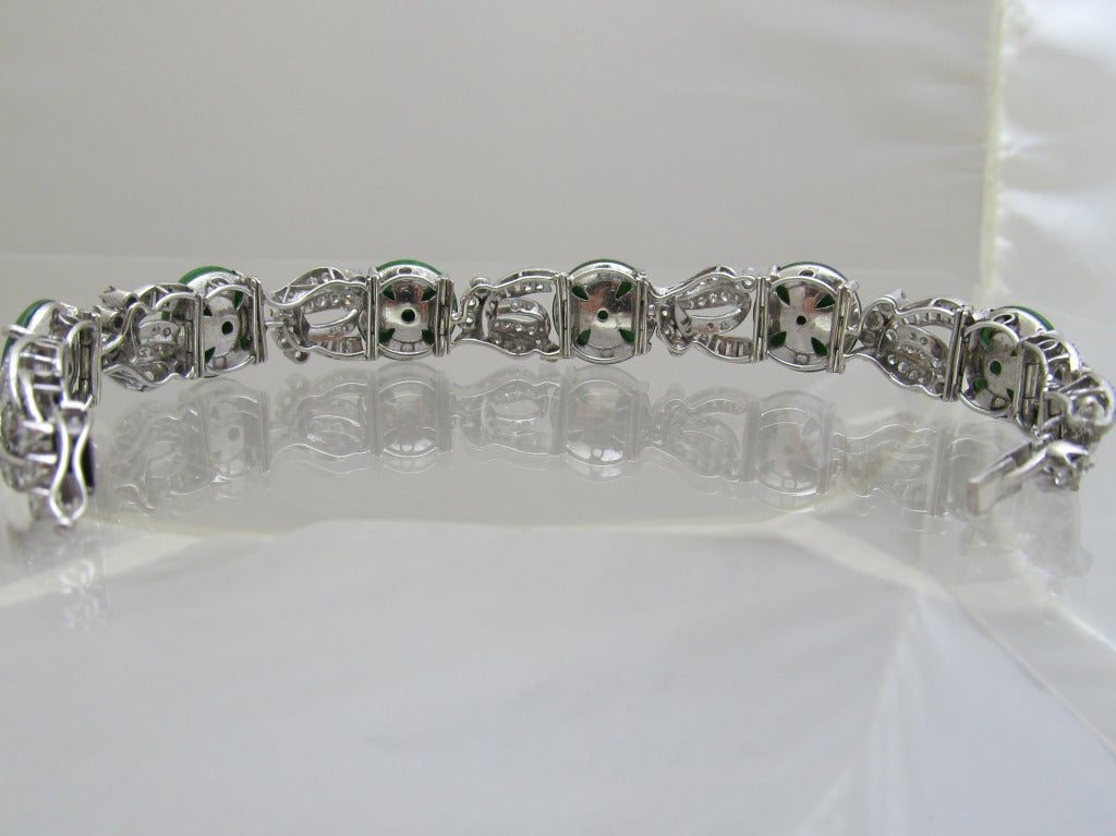 Women's Jade Diamond Bracelet
