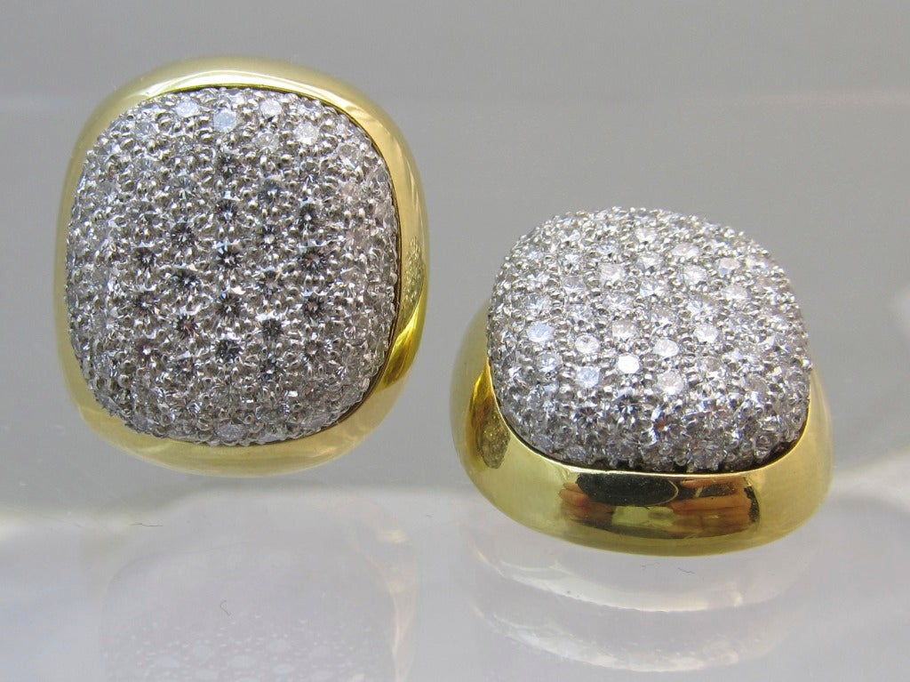 Women's Impressive Diamond Clip On Earrings