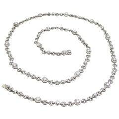 Van Cleef & Arpels Diamond Platinum Necklace