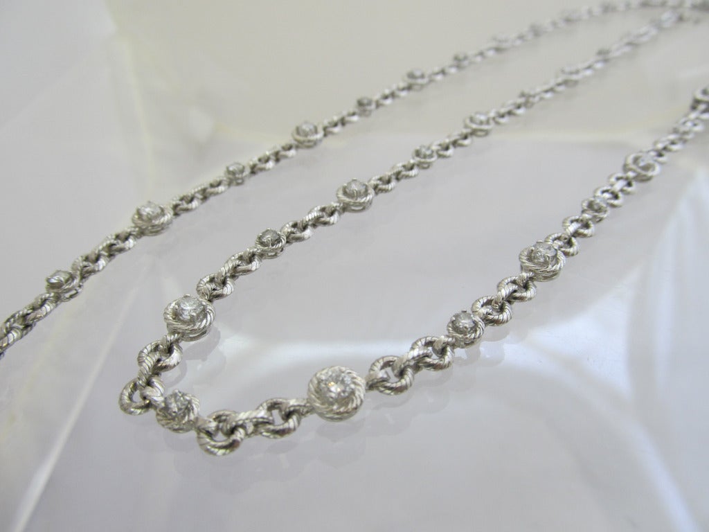 Women's Van Cleef & Arpels Diamond Platinum Necklace