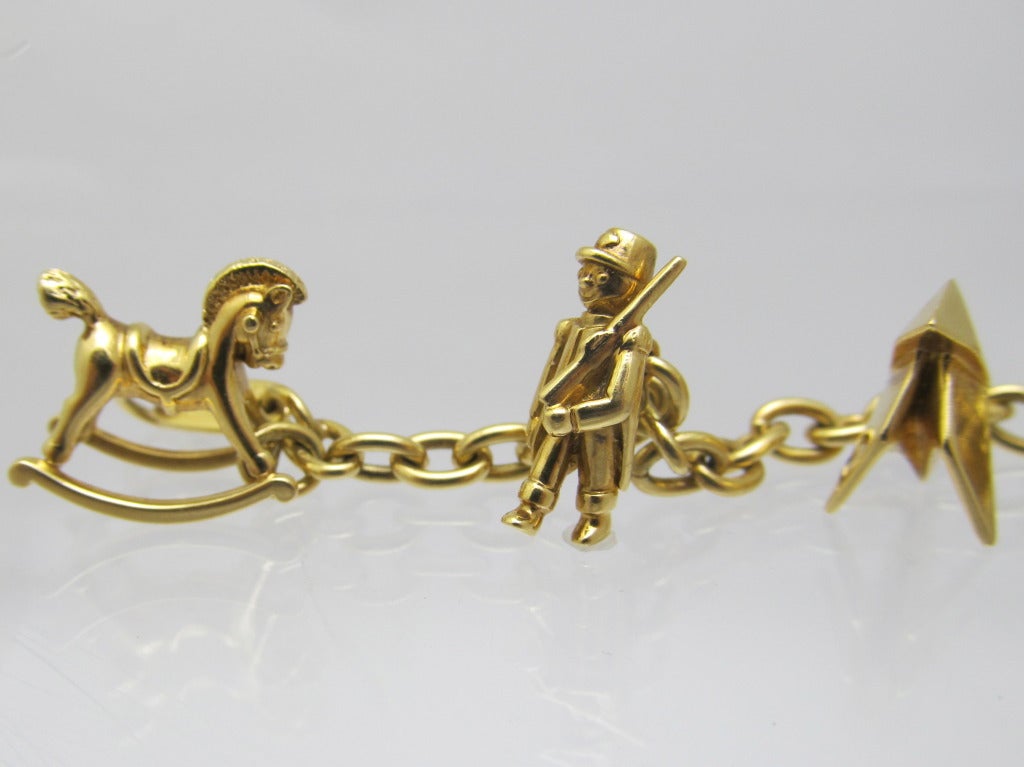 Cartier Gold Charm Bracelet 1
