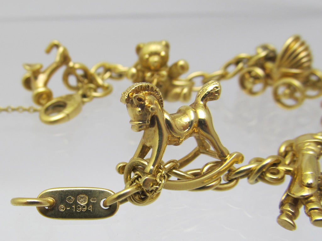 Cartier Gold Charm Bracelet 4