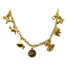 Cartier Gold Charm Bracelet