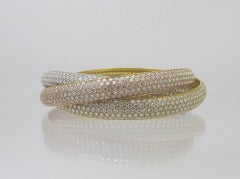 Cartier Diamond  Trinity Bracelet In Excellent Condition In New York, NY