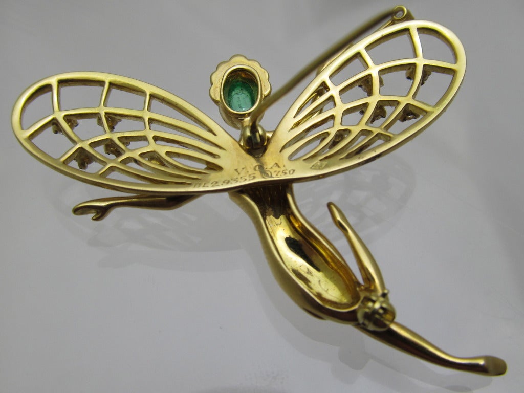 Van Cleef & Arpels Paire de broches en or à diamant fée & 1