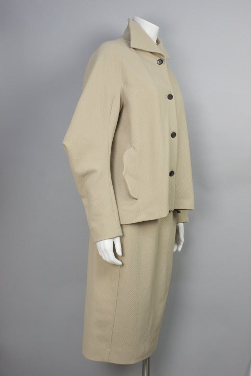 1990s Vivienne Westwood Beige Skirt Suit In Excellent Condition In New York, NY