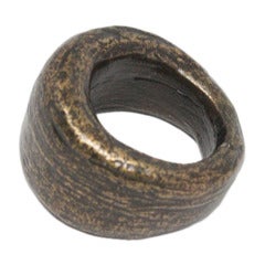 Vintage Tom Binns Men's Thick Bronze Ring