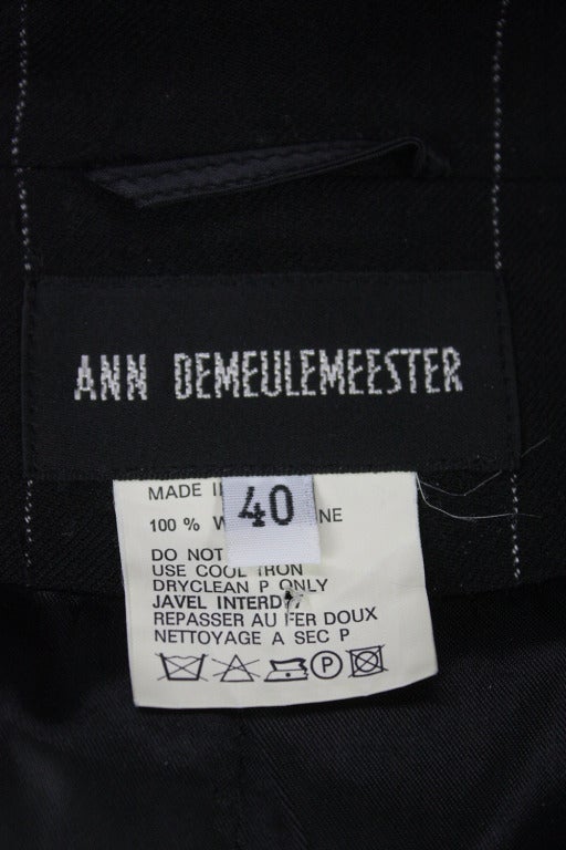 Ann Demeulemeester Wide Pinstriped Pant Suit 3
