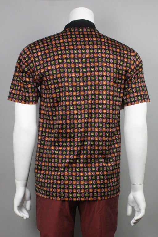 Christian Dior Asian Print Polo In Excellent Condition In New York, NY