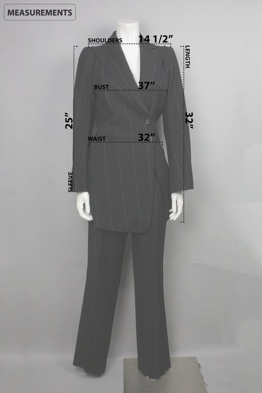 Ann Demeulemeester Wide Pinstriped Pant Suit 4