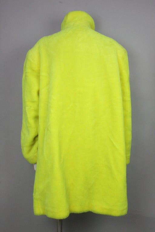 neon yellow coat