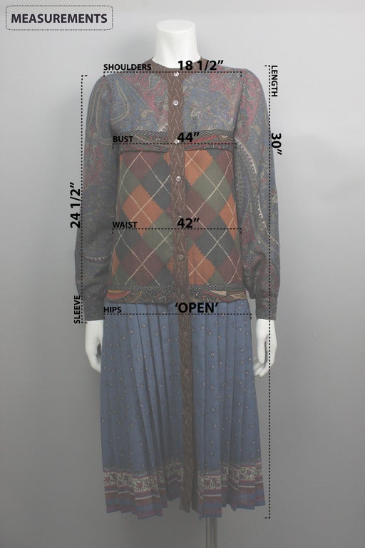 Women's Koos Van Den Akker Early 1980s Patchwork Dress For Sale