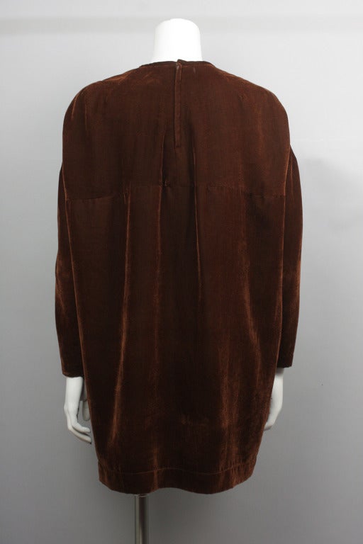 1990s Comme des Garcons Velvet Dress In Excellent Condition In New York, NY
