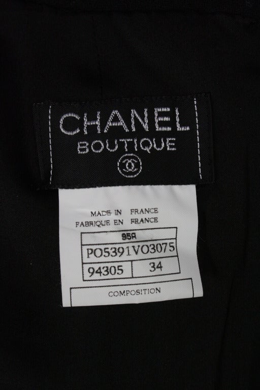Chanel Logo Button Pencil Skirt 2