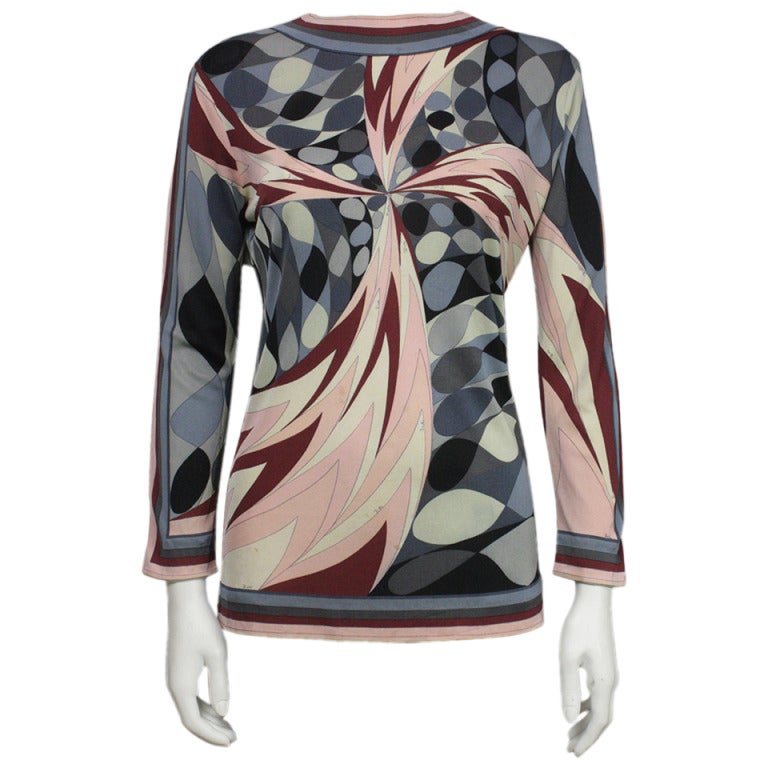 1960s Silk Pucci Top For Sale