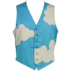 Vintage Moschino Magritte "Ceci N'est Pas Moi" Mens Vest