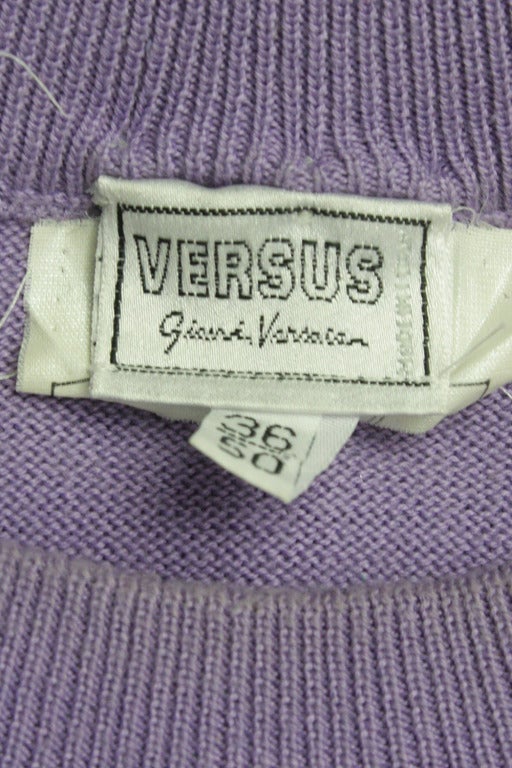1990s Versace Cameo Theater Miami Beach Sweater In Excellent Condition In New York, NY