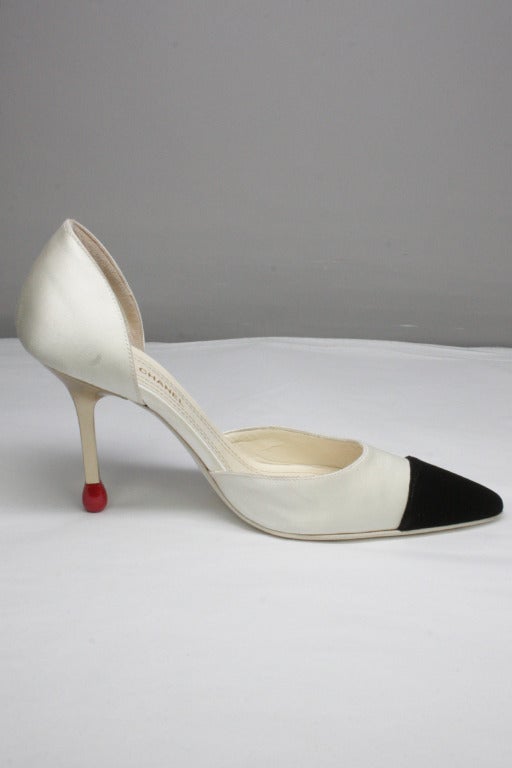 Chanel Matchstick Stiletto Heels at 1stDibs