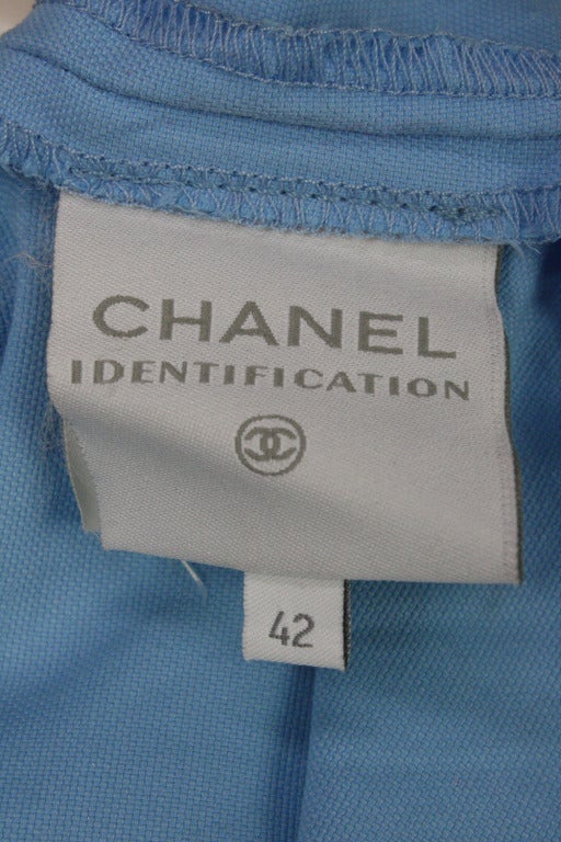 Chanel Sky Blue and Orange Tracksuit In Excellent Condition In New York, NY