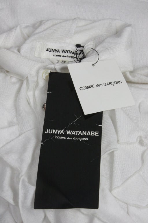 Junya Watanabe Comme des Garcons Ruffle Polo In New Condition For Sale In New York, NY