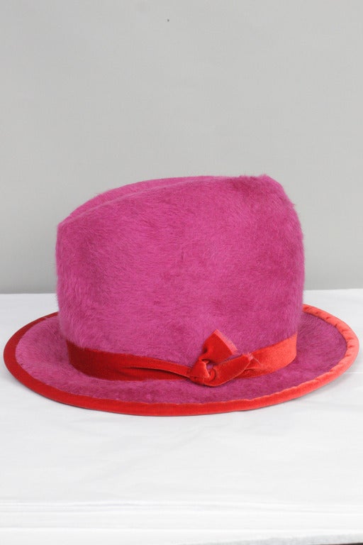 SALE!! Originally $1,100
Patrick McDonald believes in the art of dressing.  For fashion's favorite dandy, every ensemble begins with a designer hat bold enough to stand alone. This hat is part of Patrick's personal collection for sale only at