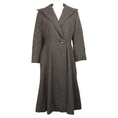 1950s Pauline Trigere Wool Coat