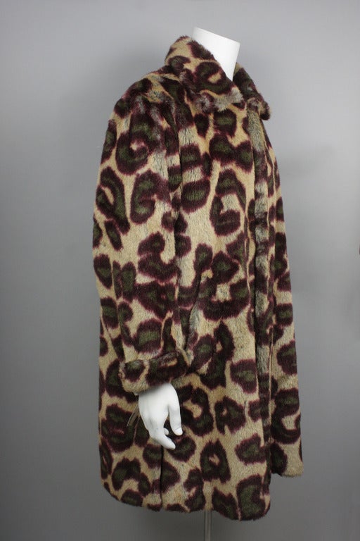 mens leopard print coat