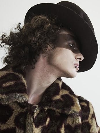 Women's or Men's 1990s Vivienne Westwood Men's Leopard Print Faux Fur Coat For Sale