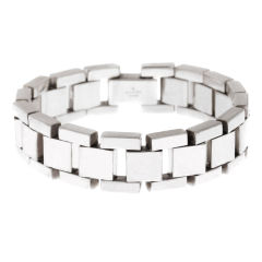 Large Gucci Men's Sterling Silver Bracelet