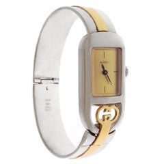 Retro Gold and Sterling Gucci Watch