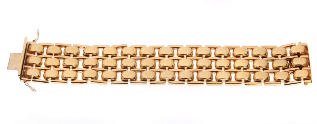 Women's 18kt Retro Gold Bracelet