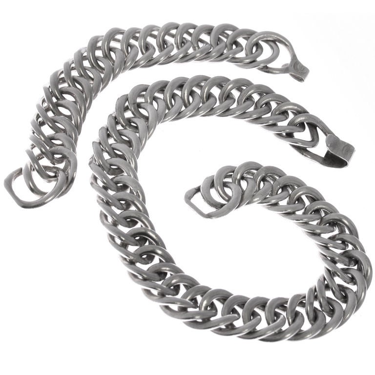 William Spratling  Sterling Silver Necklace and Bracelet For Sale