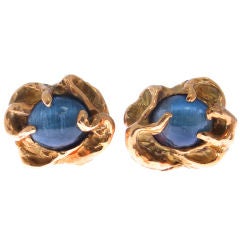 Arthur King 18kt Gold  and Tourmaline Earrings