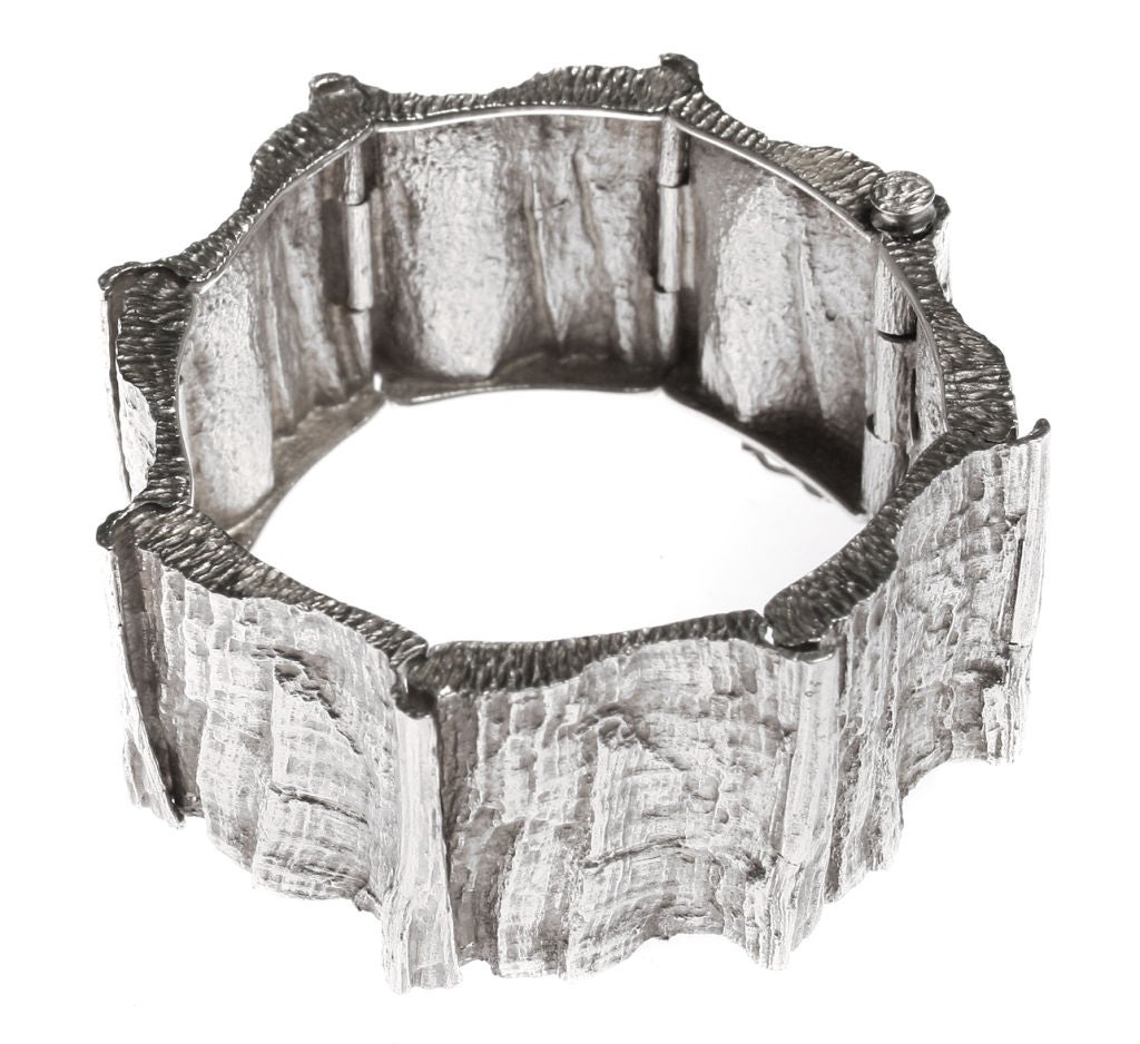 This is a wonderful chunky textural bracelet designed by Andersen for Michelsen.  The inner dimension is *7 1/2