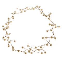 Pearl and Gold Modern Necklace