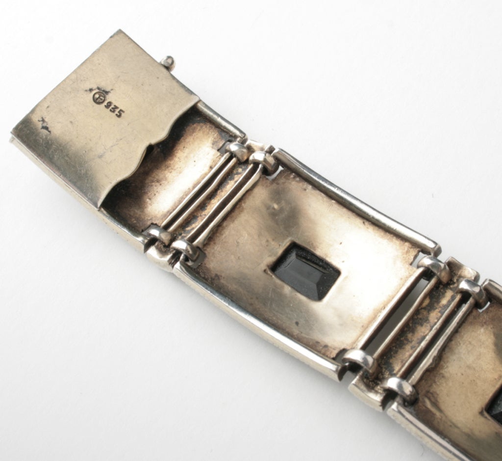 Art Deco Sterling and Enamel  Bracelet by Theodor Fahrner 1