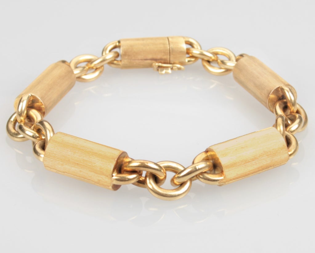 CD Peacock  Gold Link Bracelet