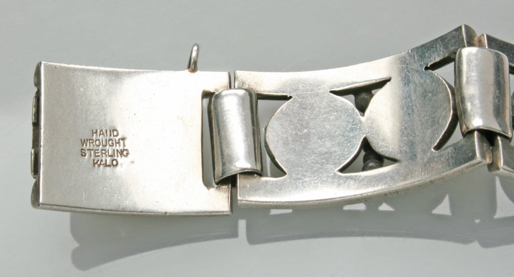 Women's Early Modernist Kalo Bracelet For Sale