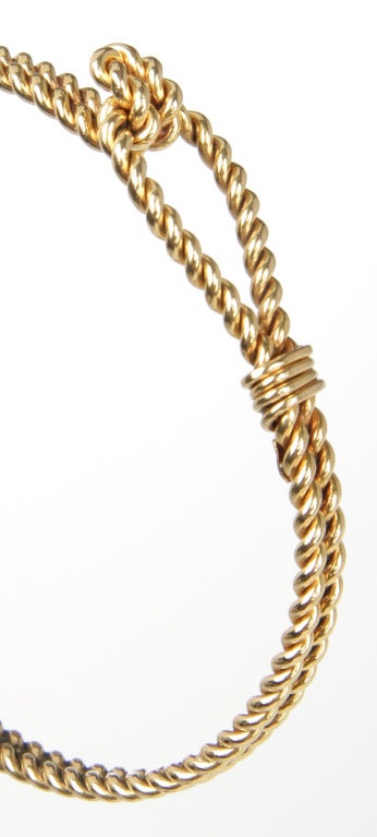 Gucci Gold Rope Knot Bracelet