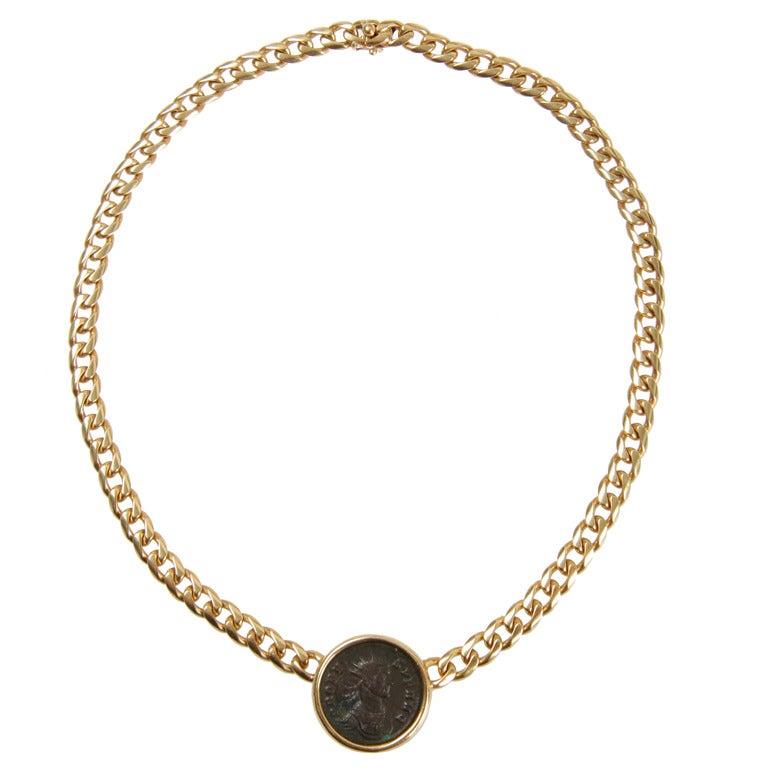 Bulgari Necklace with Ancient Roman Coin