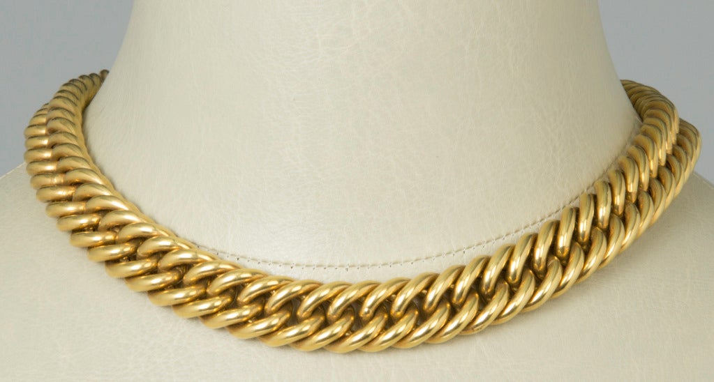 Women's Italian Gold Curb Link Necklace