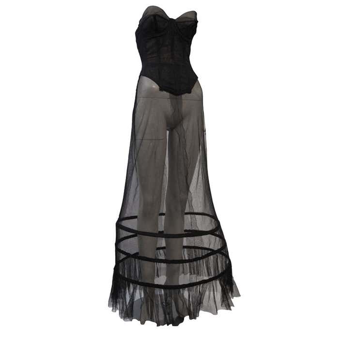 Warner's 50s Cinch-Bra Merry Widow w/ Couture Tulle Hoop Skirt at ...