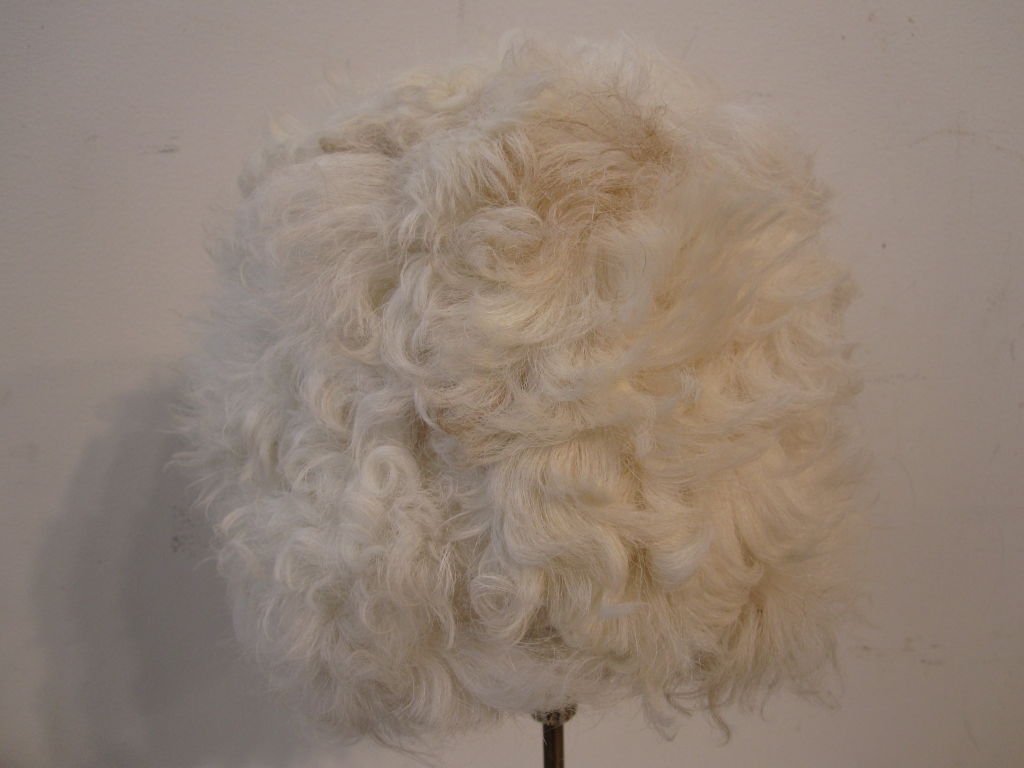Halston Curly Lamb Hat