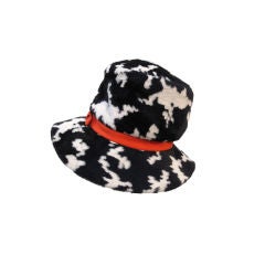 Mod "Dachettes" Hat by Lilly Dache in Dalmation Print 4
