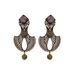 JL Blin French-Made Large Chandelier Earrings - Never Worn!