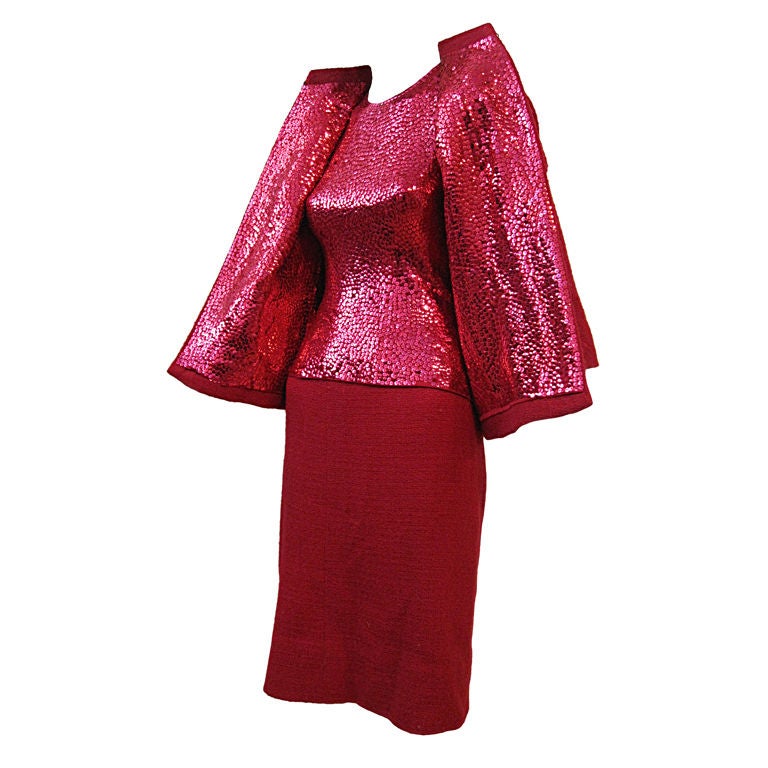 Norman Norell Iconic Tweed Suit w/ Sequin Blouse and Lining!